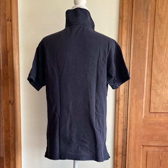 LACOSTE Navy Polo Button Down Short Sleeve Shirt Small - Picture 10 of 16